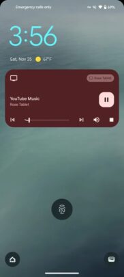 Android 13 Google Cast Media Controls Lock Screen