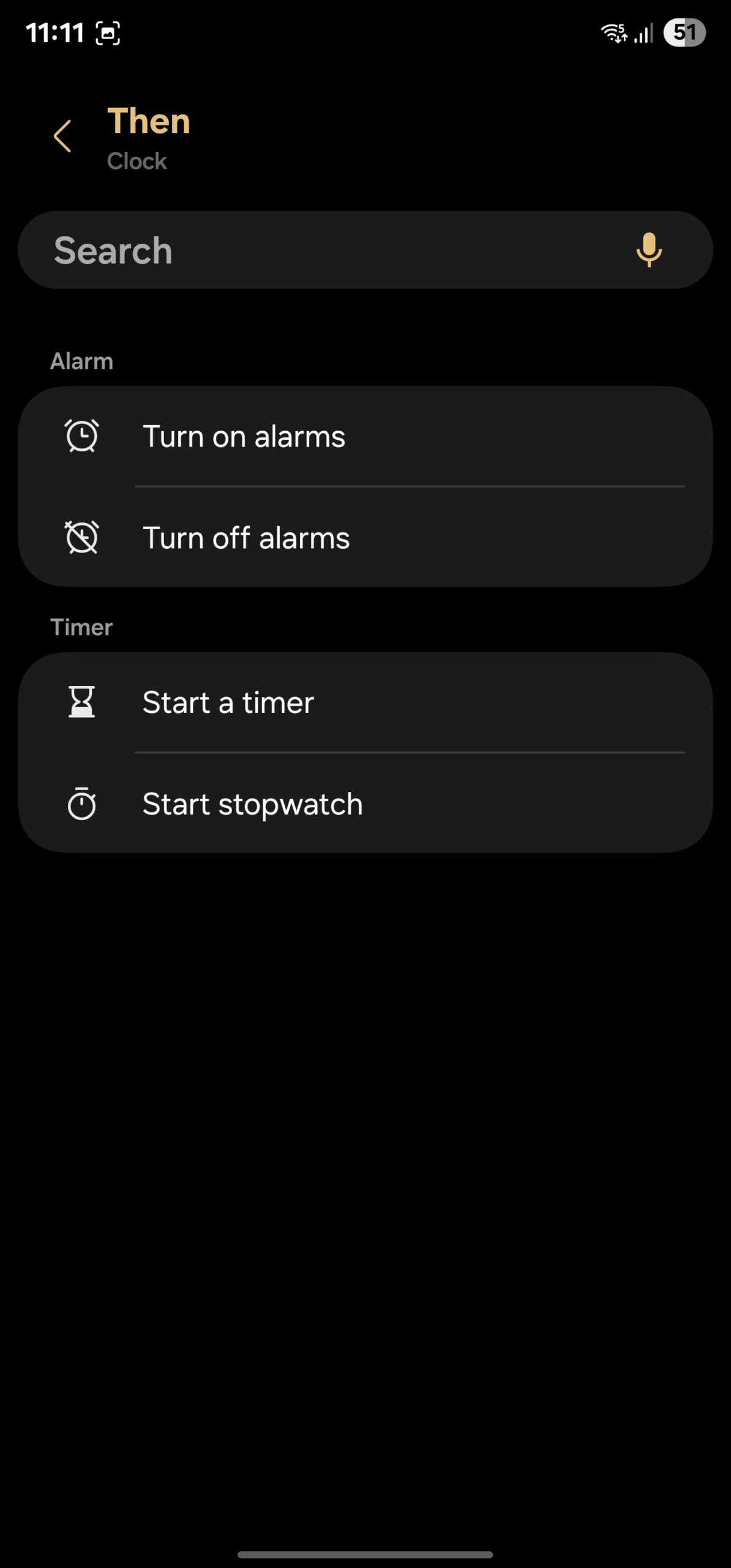 Samsung One UI 7.0 Modes And Routines Then Actions Clock