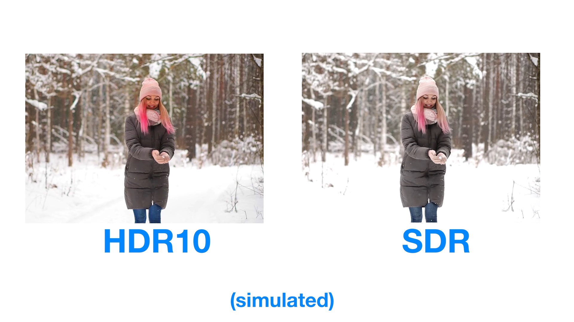 LumaFusion Android HDR SDR Comparison Simulated