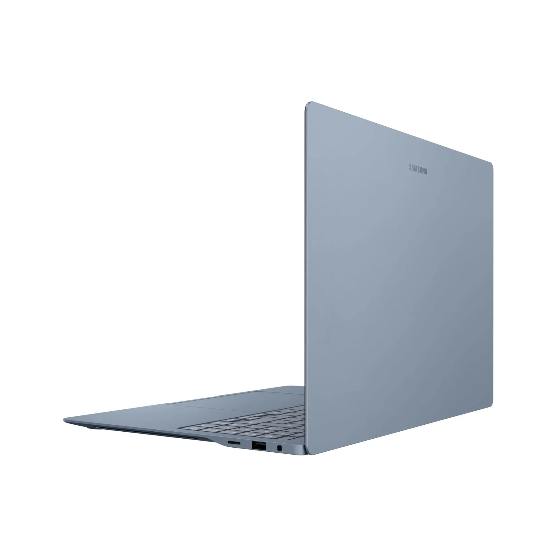 Samsung Galaxy Book 6 Edge Opened Side View With Keyboard