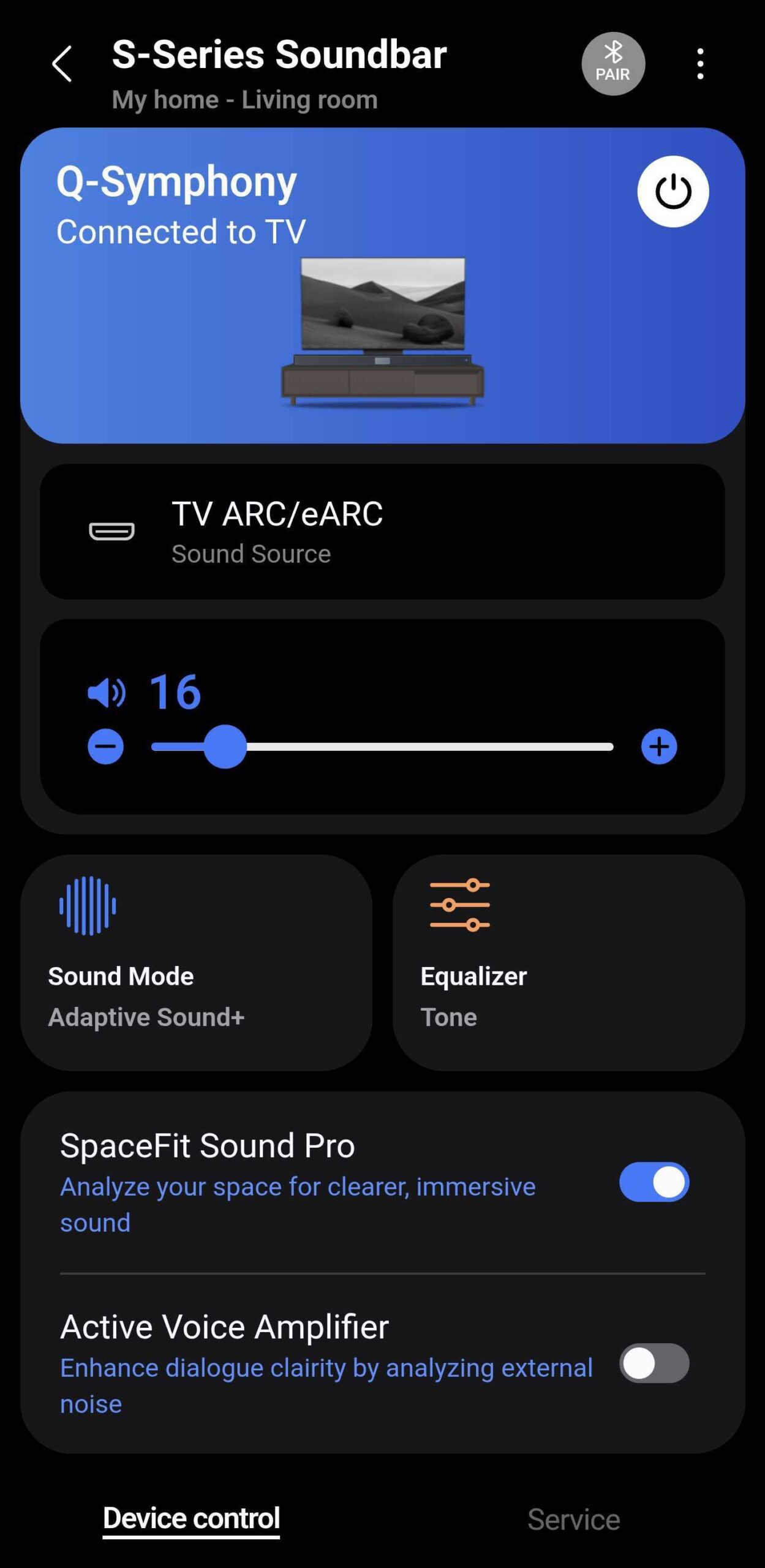 SmartThings soundbar manager
