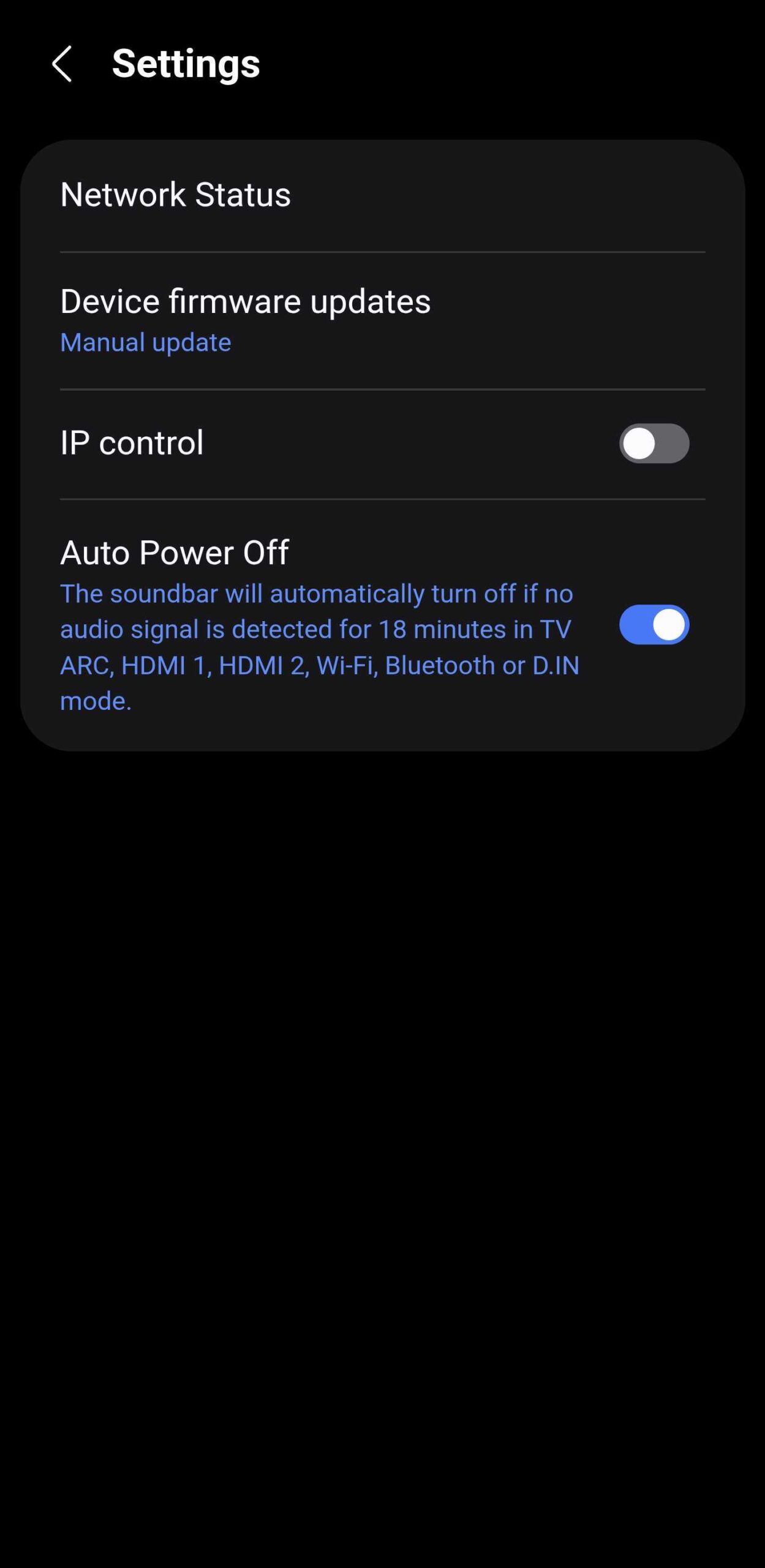 SmartThings sound manager extra settings